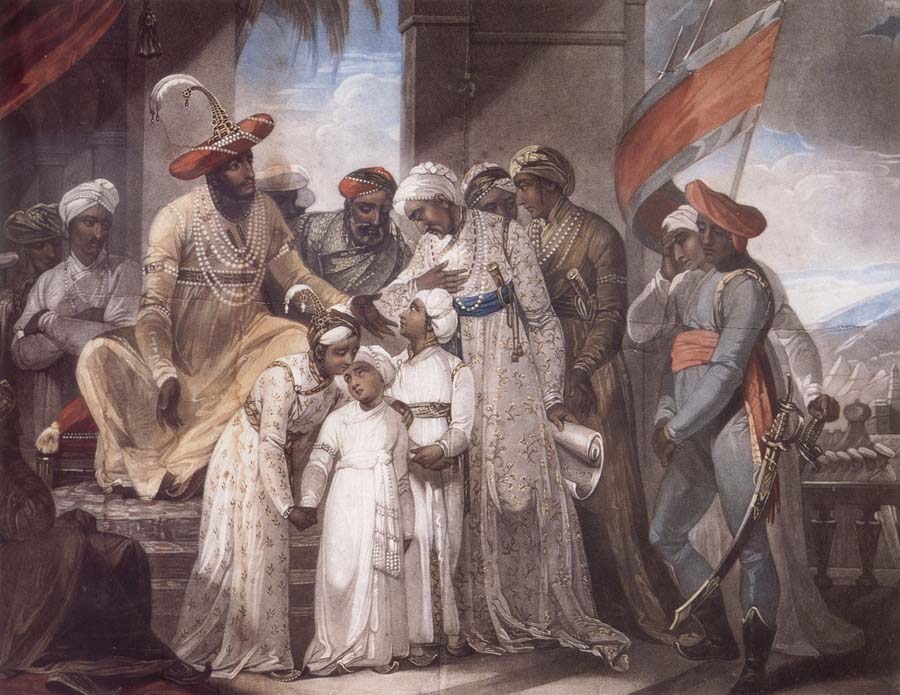 The Sons of Tipu Sultan Leaving their Father